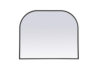 Metal Frame Arch Mirror 36x30 Inch in Black (758|MR1B3630BLK)