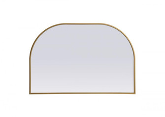 Metal Frame Arch Mirror 36x24 Inch in Brass (758|MR1B3624BRS)