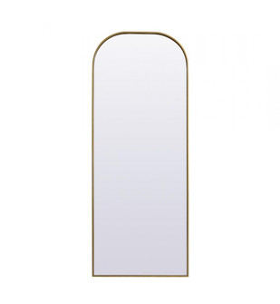 Metal Frame Arch Full Length Mirror 28x74 Inch in Brass (758|MR1B2874BRS)