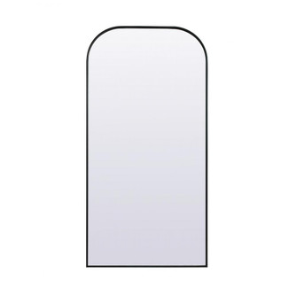 Metal Frame Arch Full Length Mirror 35x72 Inch in Black (758|MR1B3572BLK)