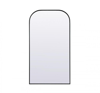 Metal Frame Arch Full Length Mirror 35x66 Inch in Black (758|MR1B3566BLK)