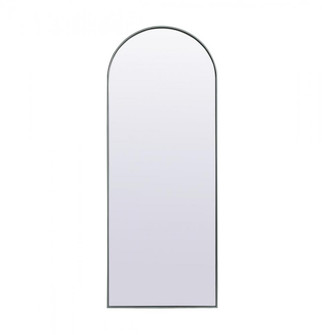 Metal Frame Arch Full Length Mirror 28x74 Inch in Silver (758|MR1A2874SIL)