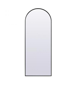 Metal Frame Arch Full Length Mirror 28x74 Inch in Black (758|MR1A2874BLK)