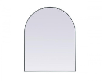 Metal Frame Arch Mirror 33x42 Inch in Silver (758|MR1A3342SIL)