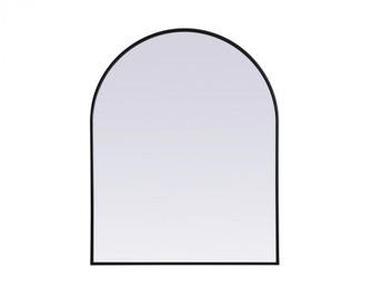 Metal Frame Arch Mirror 33x42 Inch in Black (758|MR1A3342BLK)