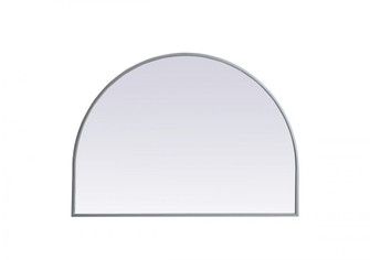 Metal Frame Arch Mirror 33x24 Inch in Silver (758|MR1A3324SIL)