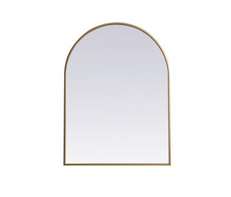 Metal Frame Arch Mirror 27x36 Inch in Brass (758|MR1A2736BRS)
