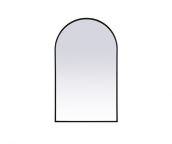 Metal Frame Arch Mirror 24x40 Inch in Black (758|MR1A2440BLK)
