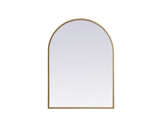 Metal Frame Arch Mirror 22x30 Inch in Brass (758|MR1A2230BRS)