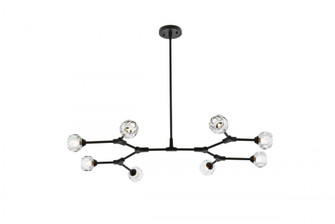 Zayne 8 Light Pendant in Black (758|3508D45BK)