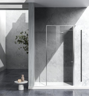 Fixed framed shower door 35 x 76 Polished Chrome (758|SD188-3576PCH)