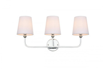 Colson 3 light Chrome and Clear Bath Sconce (758|LD7322W26CH)