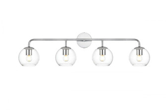 Genesis 4 light Chrome and Clear Bath Sconce (758|LD7321W37CH)