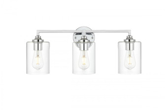Mayson 3 light Chrome and Clear Bath Sconce (758|LD7315W23CH)