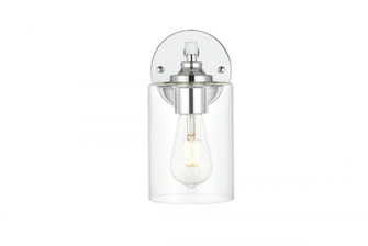 Mayson 1 light Chrome and Clear Bath Sconce (758|LD7315W5CH)