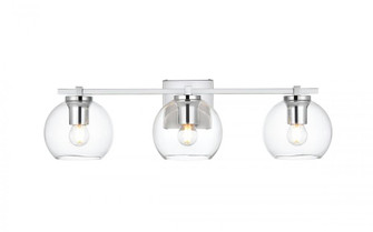 Juelz 3 light Chrome and Clear Bath Sconce (758|LD7311W24CH)