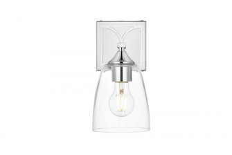 Harris 1 light Chrome and Clear Bath Sconce (758|LD7309W5CH)
