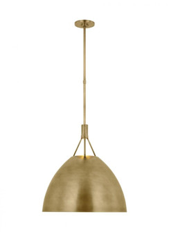 Sean Lavin Sospeso 1-light dimmable LED dome extra large pendant with natural brass finish (7355|SLPD26827NB)
