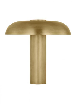 Sean Lavin Louver 1-light dimmable LED medium table lamp with natural brass finish (7355|SLTB26627NB)