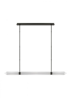 Avroko Langston 1-light dimmable LED extra large linear chandelier with plated dark bronze finish (7355|AKLS28627PZ)