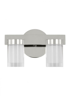 Kelly Wearstler Esfera 2-light dimmable LED small bath vanity with polished nickel finish (7355|KWBA20027N)