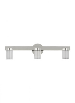 Kelly Wearstler Esfera 3-light dimmable LED medium bath vanity with polished nickel finish (7355|KWBA27527N-277)