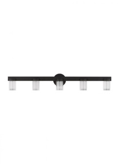 Kelly Wearstler Esfera 5-light dimmable LED large bath vanity with nightshade black finish (7355|KWBA27627B)