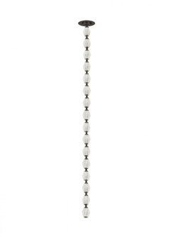 Sean Lavin Collier 1-light dimmable LED pendant with dark bronze finish and crystal shade (7355|700CLR48BZ-LED927R-277)