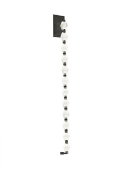 Sean Lavin Collier 1-light dimmable LED wall sconce with dark bronze finish and crystal shade (7355|700WSCLR40BZ-LED930)