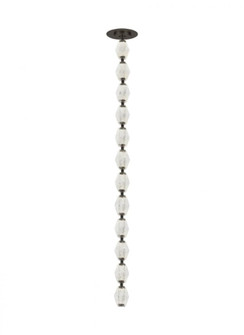 Sean Lavin Collier 1-light dimmable LED pendant with dark bronze finish and crystal shade (7355|700CLR36BZ-LED930S)