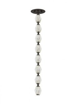 Sean Lavin Collier 1-light dimmable LED pendant with dark bronze finish and crystal shade (7355|700CLR24BZ-LED927S)