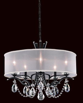 Vesca 5 Light 120V Chandelier in Heirloom Bronze with Clear Radiance Crystal and White Shade (168|VA8305N-76R1)