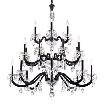 San Marco 20 Light 120V Chandelier in Black with Clear Radiance Crystal (168|S8620N-51R)