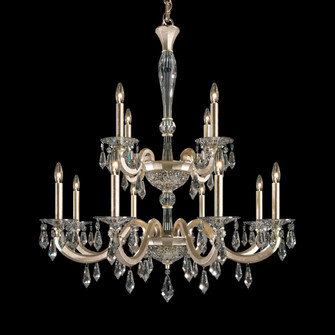 Napoli 12 Light 120V Chandelier in Antique Silver with Clear Radiance Crystal (168|S7612N-48R)