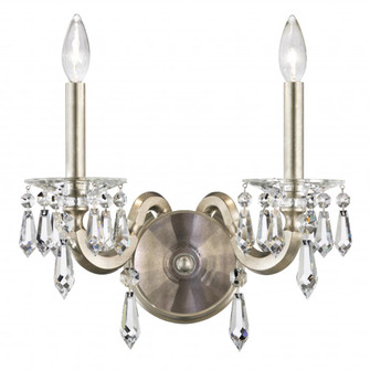 Napoli 2 Light 120V Wall Sconce in Black with Clear Radiance Crystal (168|S7602N-51R)
