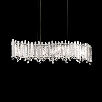 Chatter 7 Light 120V Linear Pendant in Polished Stainless Steel with Clear Optic Crystal (168|MX8346N-401O)