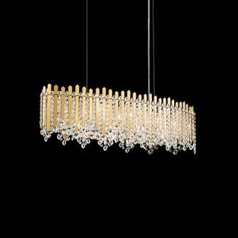 Chatter 12 Light 120V Linear Pendant in Gold Mirror with Clear Radiance Crystal (168|MX8340N-301R)