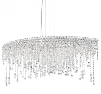 Chantant 8 Light 120V Linear Pendant in Polished Stainless Steel with Clear Optic Crystal (168|CH4811N-401O)