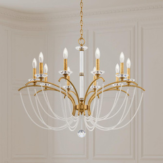 Priscilla 10 Light 120V Chandelier in White with Clear Optic Crystal (168|BC7110N-06O)
