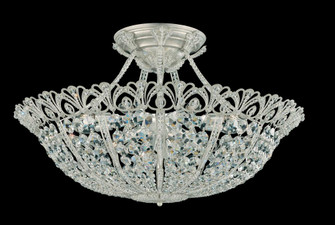 Rivendell 17 Light 120V Semi-Flush Mount in Antique Silver with Clear Radiance Crystal (168|9845-48R)