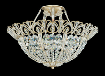 Rivendell 9 Light 120V Semi-Flush Mount in Antique Silver with Clear Radiance Crystal (168|9843-48R)