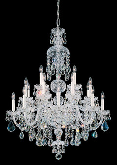 Olde World 25 Light 120V Chandelier in Polished Silver with Clear Radiance Crystal (168|6860-40R)