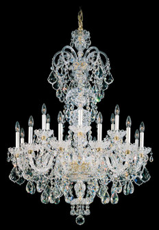 Olde World 23 Light 120V Chandelier in Polished Silver with Clear Radiance Crystal (168|6815-40R)