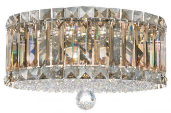 Plaza 4 Light 120V Flush Mount in Polished Stainless Steel with Clear Radiance Crystal (168|6694R)