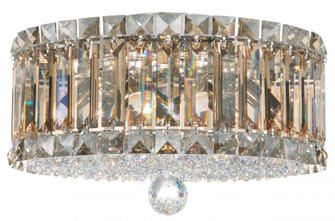 Plaza 4 Light 120V Flush Mount in Polished Stainless Steel with Clear Optic Crystal (168|6694O)