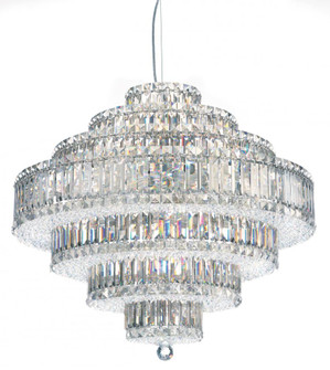 Plaza 31 Light 120V Pendant in Polished Stainless Steel with Clear Radiance Crystal (168|6677R)