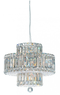 Plaza 9 Light 120V Pendant in Polished Stainless Steel with Clear Optic Crystal (168|6671O)