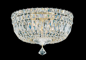 Petit Crystal Deluxe 5 Light 120V Flush Mount in Aurelia with Clear Optic Crystal (168|5892-211O)