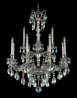 Milano 12 Light 120V Chandelier in Etruscan Gold with Clear Radiance Crystal (168|5683-23R)