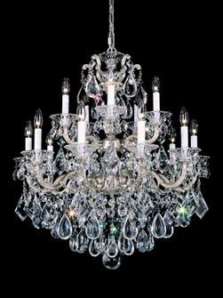 La Scala 15 Light 120V Chandelier in Florentine Bronze with Clear Radiance Crystal (168|5075-83R)